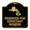Signmission Reserved for Expectant Mothers W/ Stork & Baby Graphic Heavy-Gauge Alum, 18" L, 18" H, BG-1818-23201 A-DES-BG-1818-23201 - alternate 1